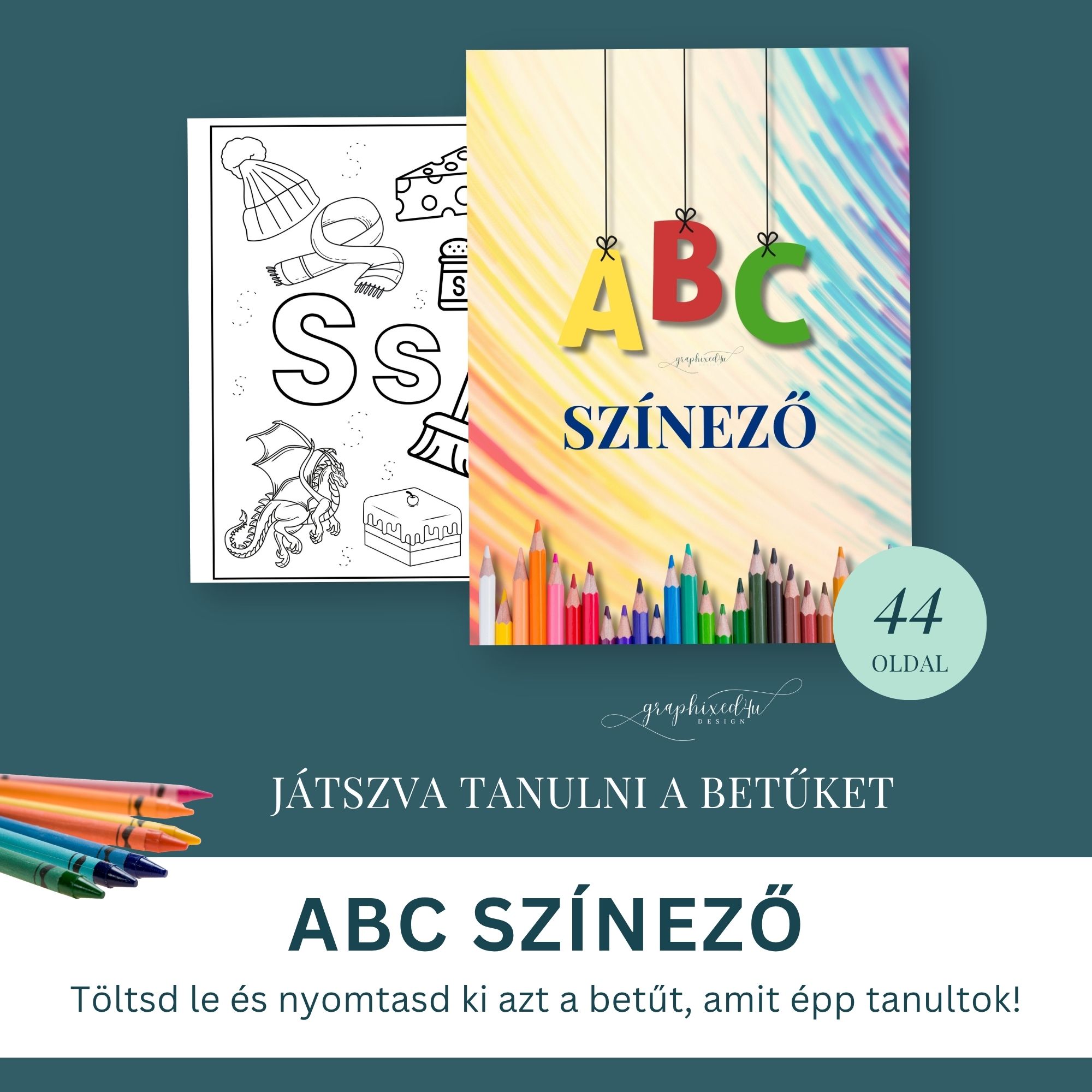 ABC Színező - betűtanulás, készségfejlesztés - Image 2