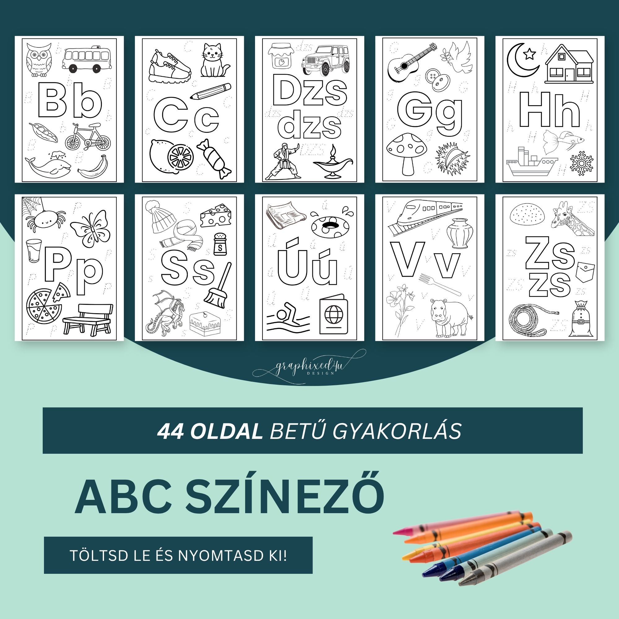 ABC Színező - betűtanulás, készségfejlesztés - Image 3