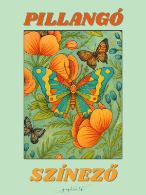 felnőtt színező pillangók