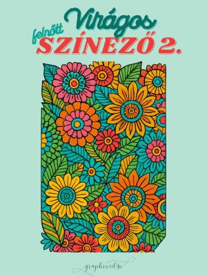 virágos felnőtt színező
