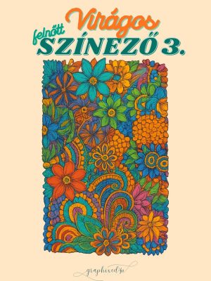 felnőtt színező virágok