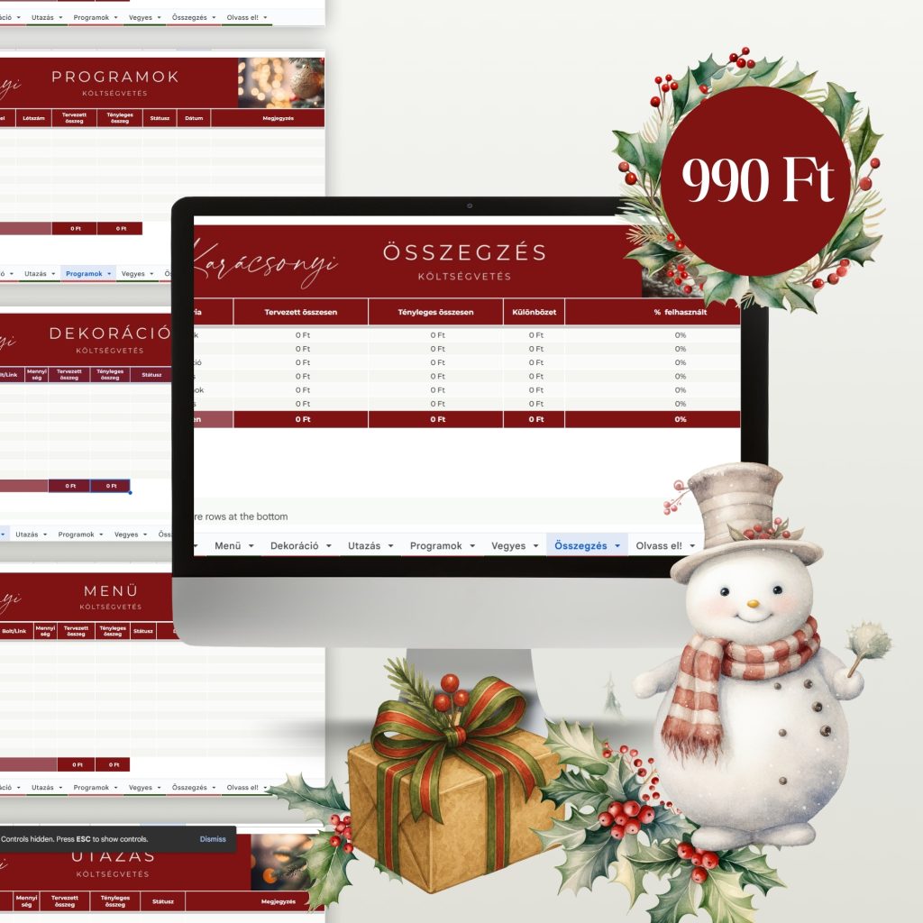 karácsonyi költségvetés