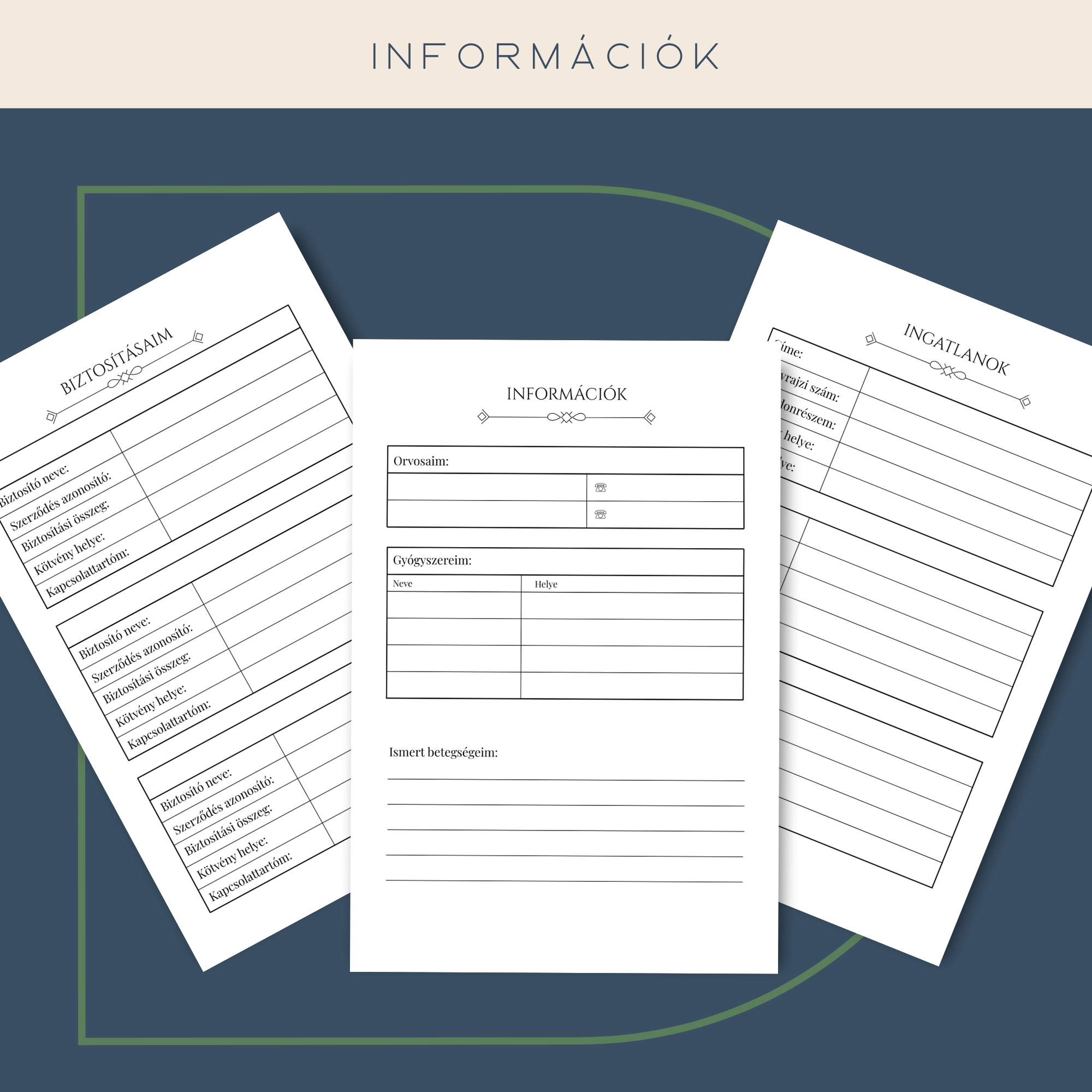 Miután elmegyek - Digitális Életvégi Tervező és Emlékkönyv - Kettő az Egyben - Kék - Image 4