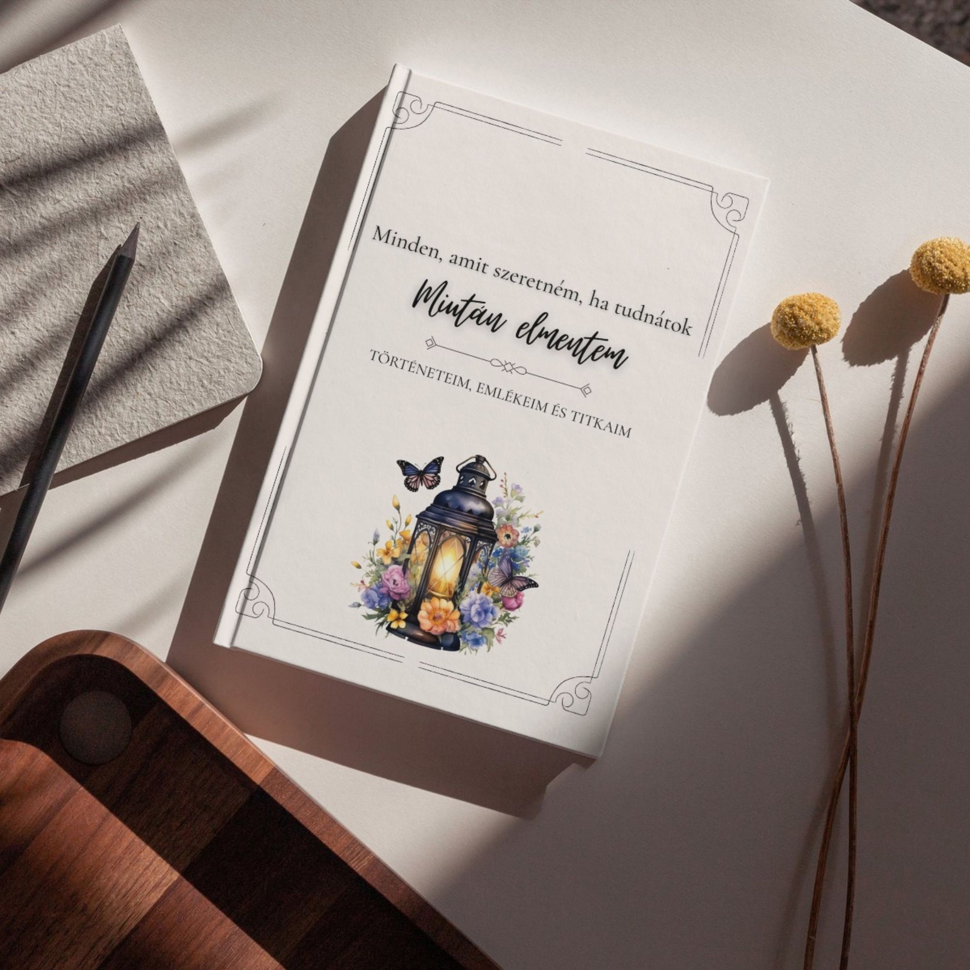 miután elmentem emlékkönyv lámpás