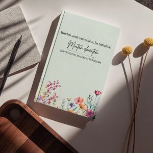 miután elmentem emlékkönyv virágos