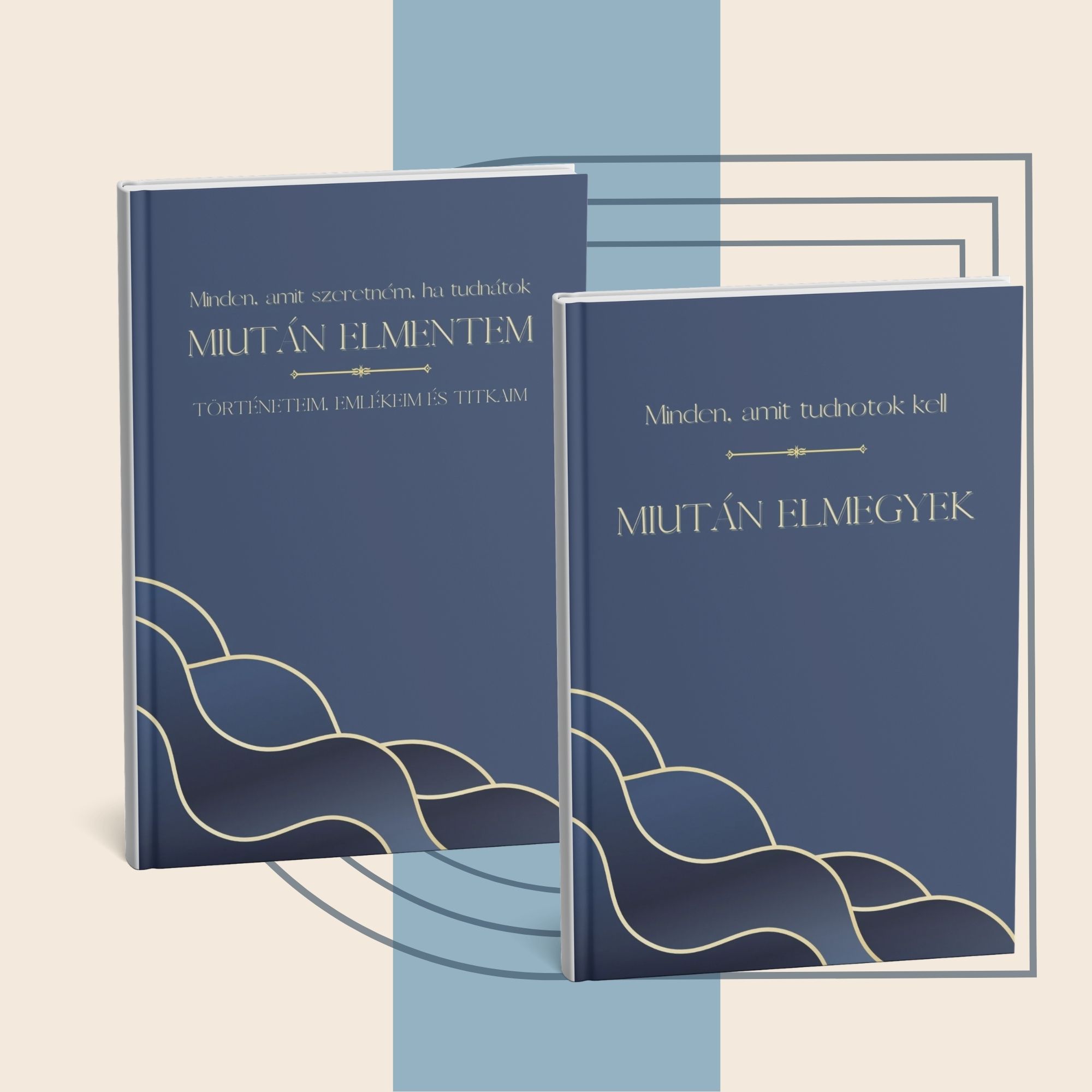 tervező és emlékkönyv kék