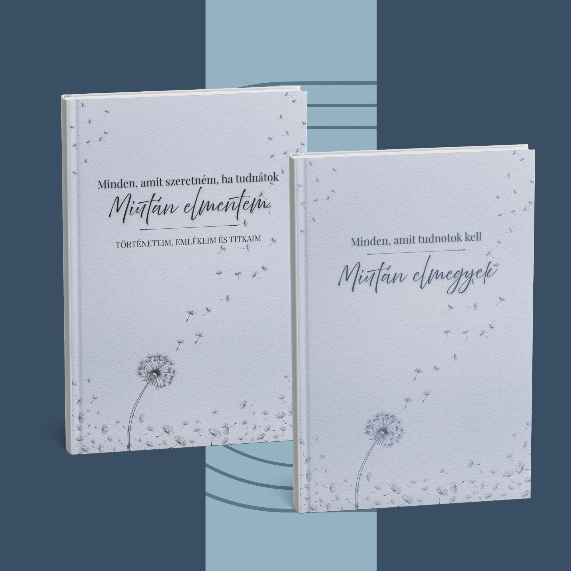 életvégi tervező és emlékkönyv pitypang