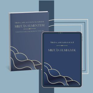 digitális életvégi tervező és nyomtatható emlékkönyv kék