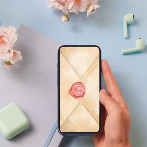 Digitális Anyáknapi Üdvözlőlap, Zenés E-képeslap - Bézs