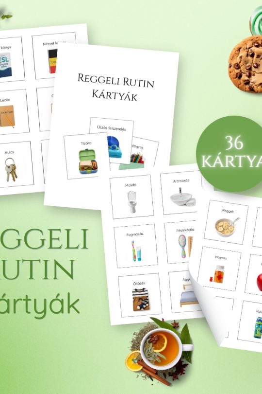 Reggeli rutin kártyák