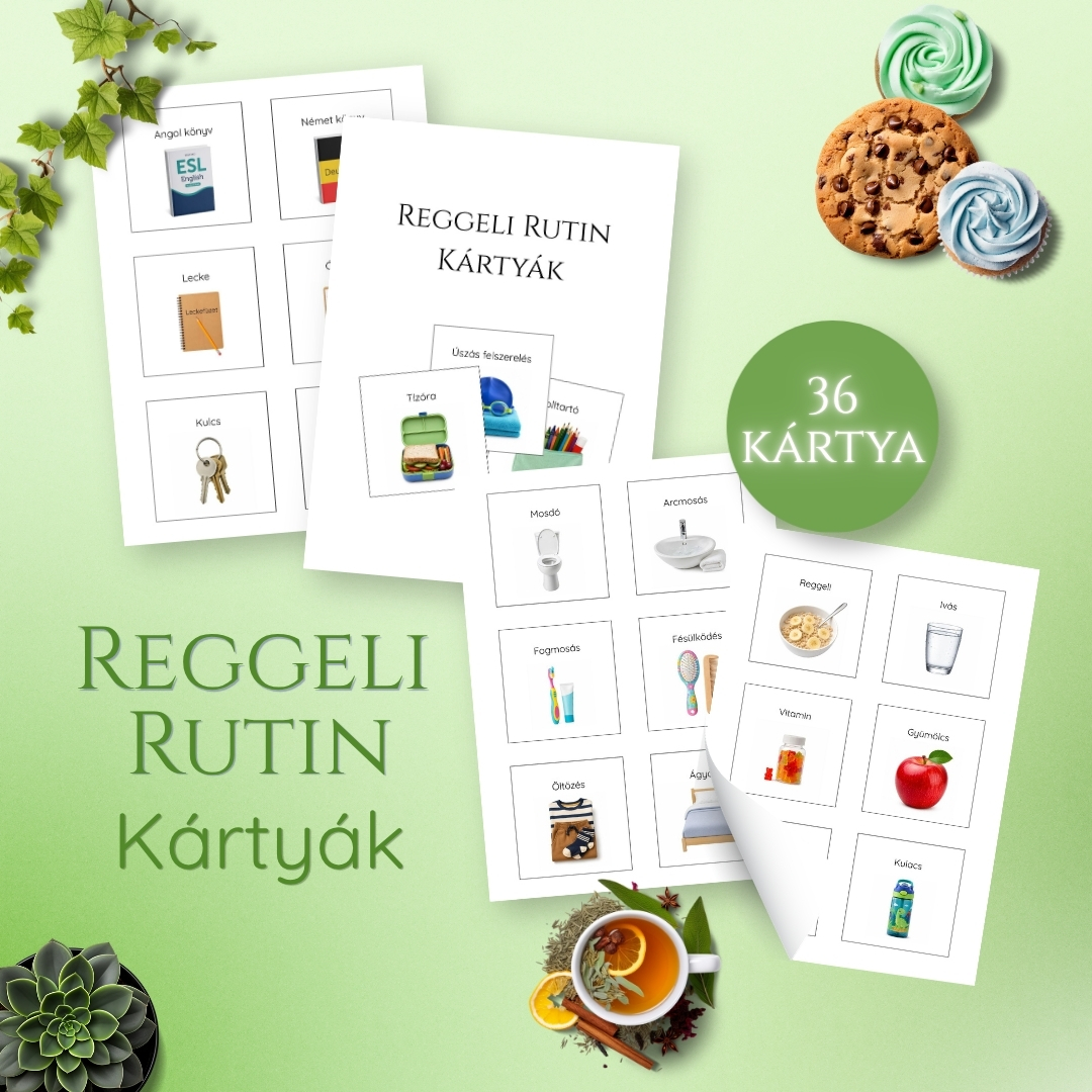 Reggeli rutin kártyák