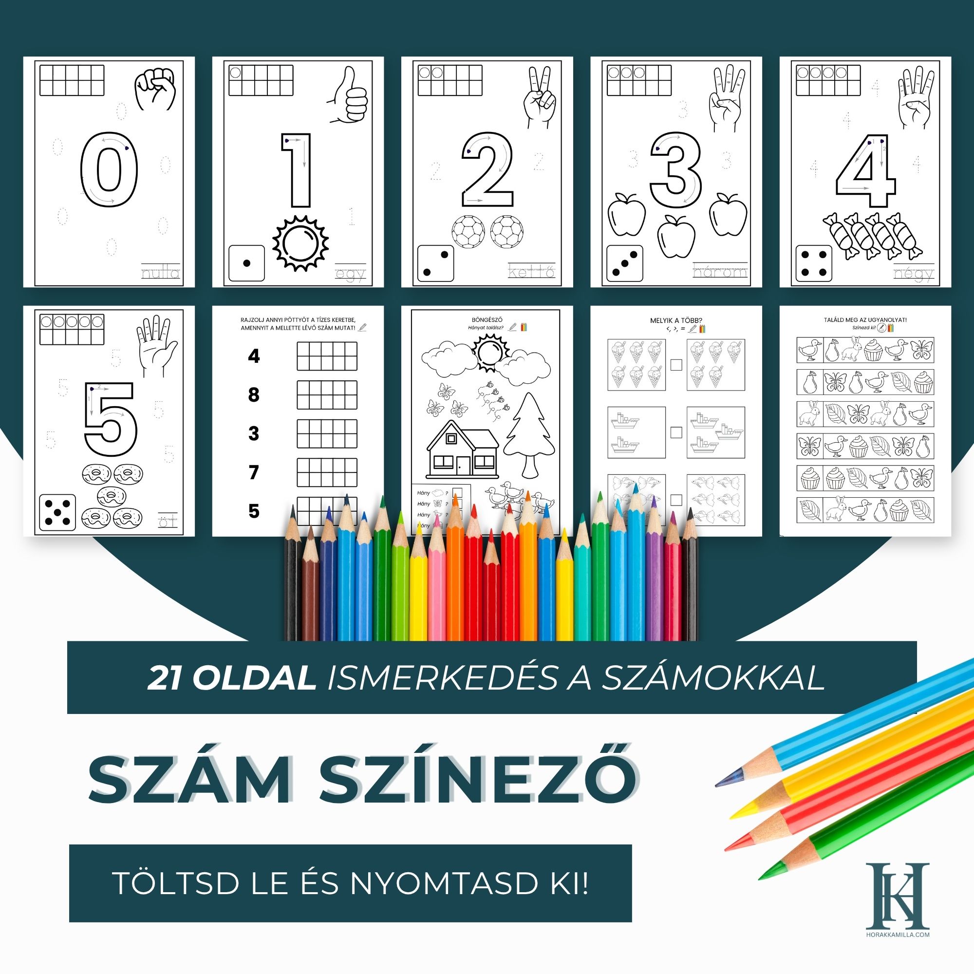 SZÁM SZíNEZŐ