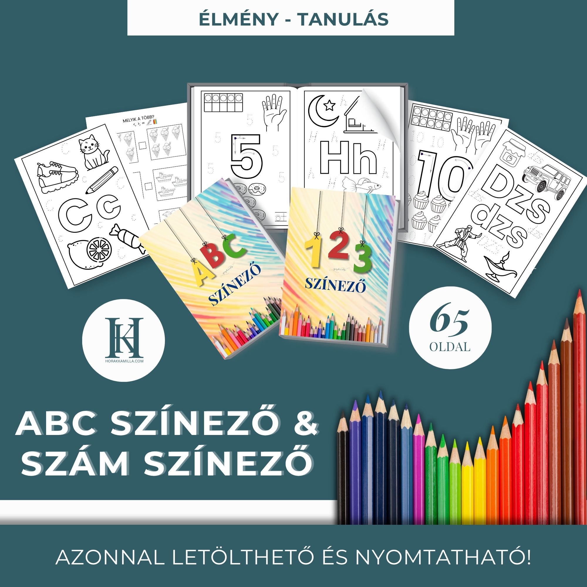 Suli Színező Csomag 2:1 - ABC és Szám Színezők